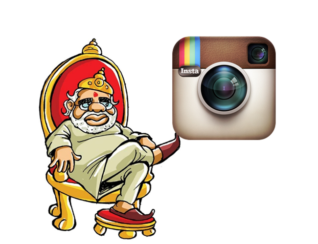 इंस्टाग्राम पर मोदी 