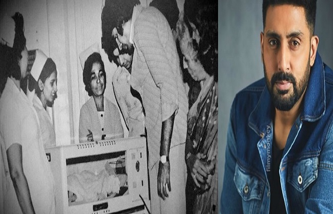 mumbai,   Basant Panchami, an shared a throwback picture, Baby Abhishek , Amitabh Bachchan