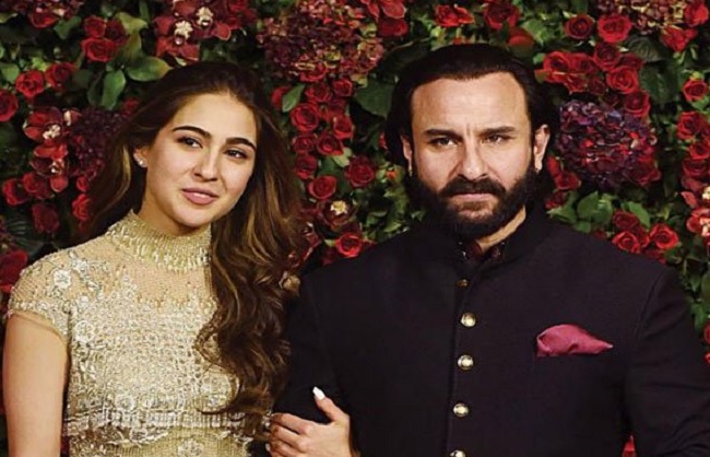 mumbai,  Nawab of Bollywood, Saif Ali Khan , while working with daughter Sara