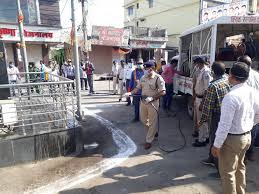 sehore,SP exploded, city of Corona , sanitizer itself