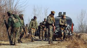pulwama, Three terrorists ,continue firing , encounter