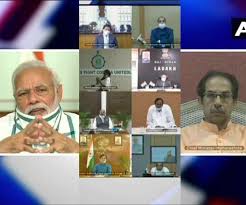 new delhi, Prime Minister ,discussed, Chief Ministers ,regarding Corona
