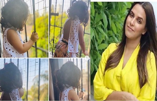 mumbai, Lockdown, Neha Dhupia, shares beautiful pictures ,daughter Meher