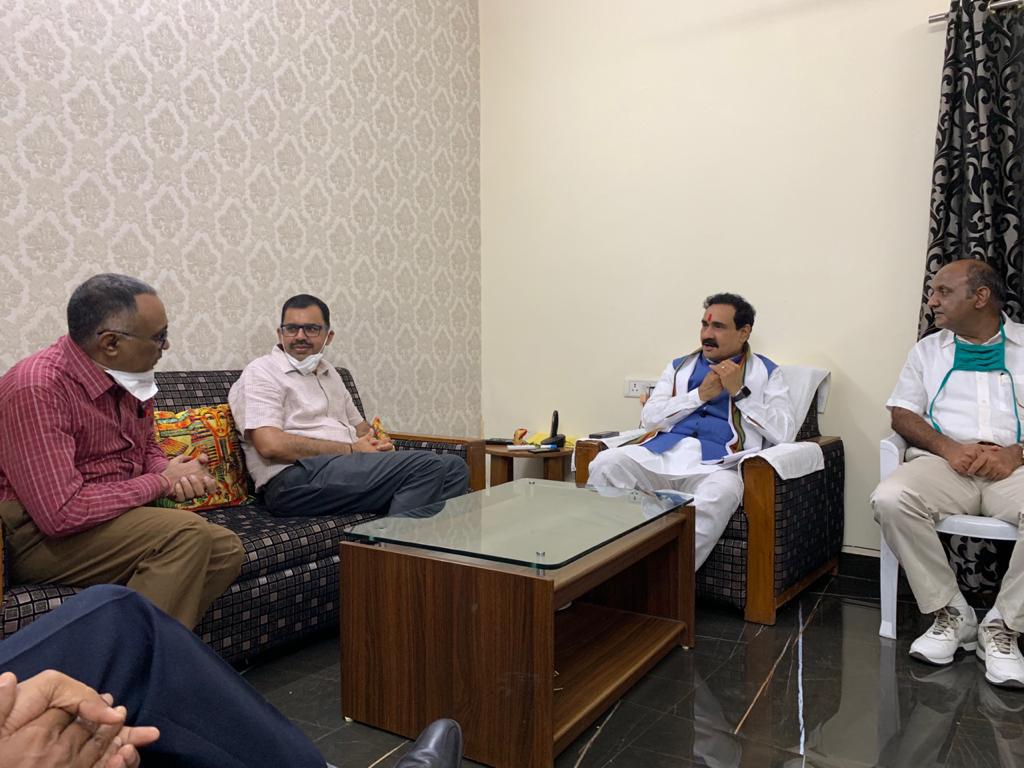 bhopal,Minister Dr. Mishra, discussed with industrialists , employment promotion