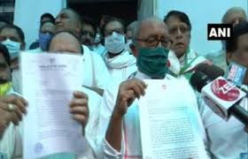 bhopal,Digvijay Singh, reached Crime Branch, register case, against CM Shivraj