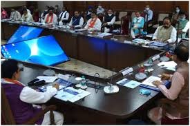 bhopal,Shivraj ,took meeting ,after cabinet expansion