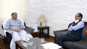 bhopal, Shivraj demands ,Union Defense Minister , open Sainik School, Chambal division