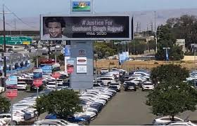 mumbai, Poster, bring justice, Sushant, California, sister shared picture