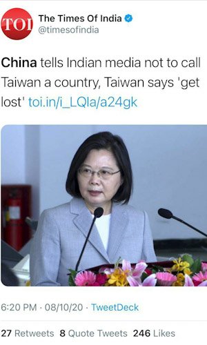 bhopal, China has shown ,right to impart knowledge , Indian media!