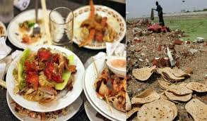 bhopal,Starving population, food wastage in the plate