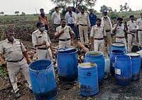 Khargone, Illegal liquor , mahua worth , Rs 10 lakh seized
