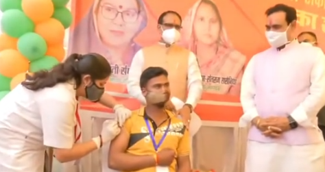 bhopal,Corona vaccination ,campaign started, MP, target of injecting, 10 lakh doses