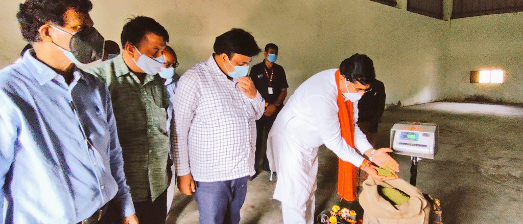 bhopal,Agriculture Minister Patel ,launched Moong Procurement Center