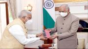 bhopal, Governor Mangubhai Patel ,calls on the President