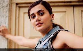 mumbai,Actress Taapsee Pannu,seen enjoying the rain