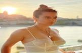 mumbai,Kangana Ranaut ,sets social media , fire by wearing , transparent bralette