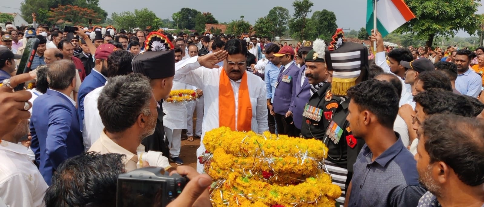 जान न्योछावर बलिदानी भारत यदुवंशी राजकीय सम्मान