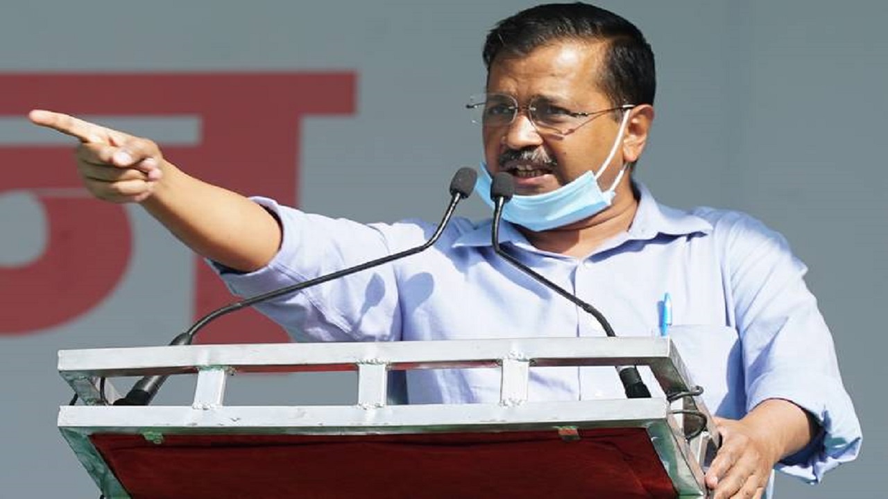  दिल्ली के मुख्यमंत्री अरविंद केजरीवाल समर्थन आप प्रत्याशियों 