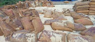 पीडीएस का चावल बारिश मे भींगने से खराब