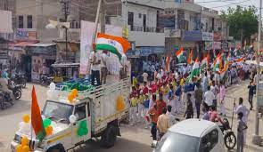 देश भक्ति के गीत और तिरंगा यात्रा