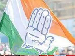 कांग्रेसियों का बीजेपी के खिलाफ प्रदर्शन