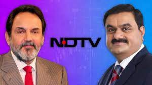 अडाणी का नाम आते ही  NDTV के शेयर में लगा अपर सर्किट