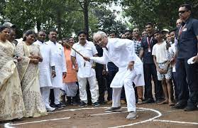 सीएम भूपेश बघेल का पारंपरिक अंदाज में स्वागत