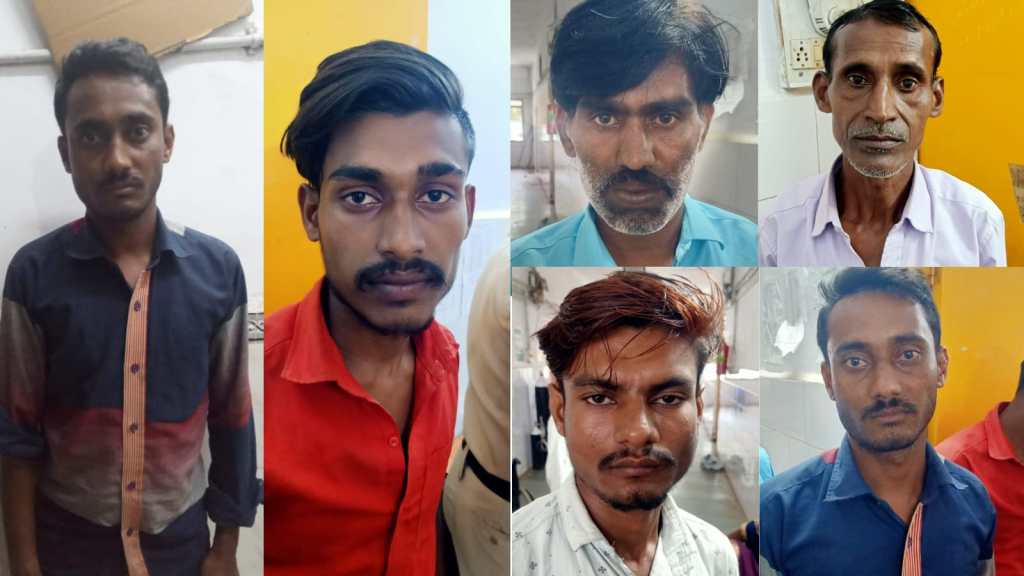 महिला की साड़ी उतारकर घूमाने वाले 6 गिरफ्तार