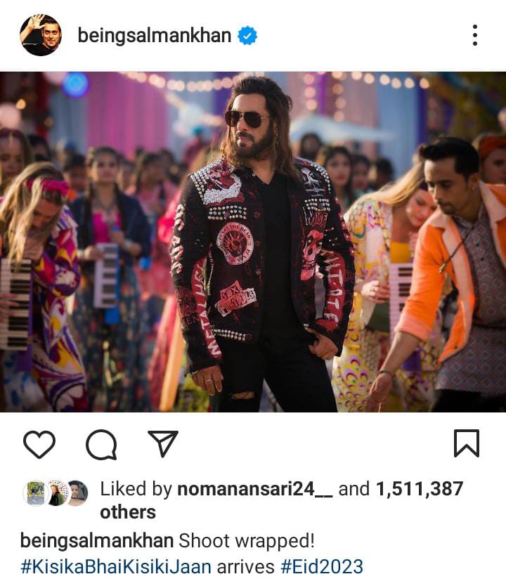 किसी का भाई किसी की जान की शूटिंग हुई ख़त्म 