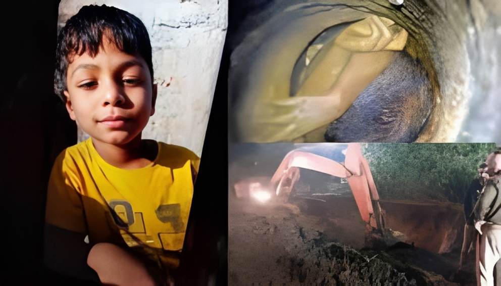 6 साल का मासूम बोरवेल में गिरा , रेस्क्यू जारी  