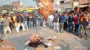 पाकिस्तानी विदेश मंत्री भुट्टो का पुतला दहन