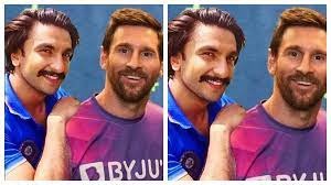 रणवीर सिंह ने लियोनेल मेसी संग शेयर की तस्वीर