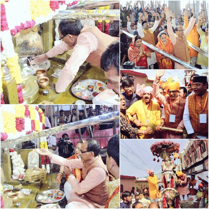 bhopal, CM Shivraj, worshiped , Badwale Mahadev temple