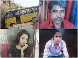 indore, Scooter-riding, father-son and daughter ,died in bus collision