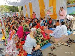 mandsour, Anganwadi workers ,strike continues