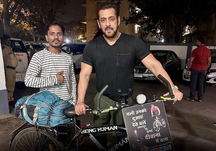 सलमान से मिलने के लिए फैन किया साइकल से लम्बा सफर 