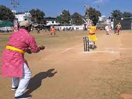 मंदिर संतों के बीच हुआ क्रिकेट टूर्नामेंट