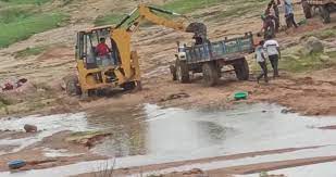 लगातार जारी है अवैध उत्खनन का सिलसिला