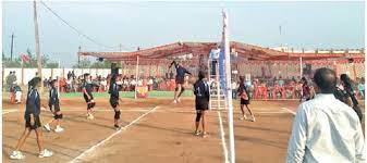 वॉलीबॉल प्रतियोगिता में फाइनल मुकाबला