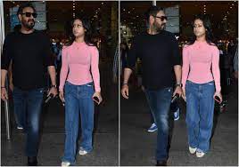 Ajay संग एयरपोर्ट पर स्पॉट हुईं नीसा