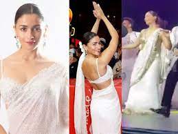 नाटू- नाटू गाने पर झूमती नज़र आई आलिआ भट्ट 