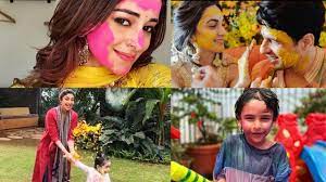 बॉलीवुड रंगा होली के रंगों में