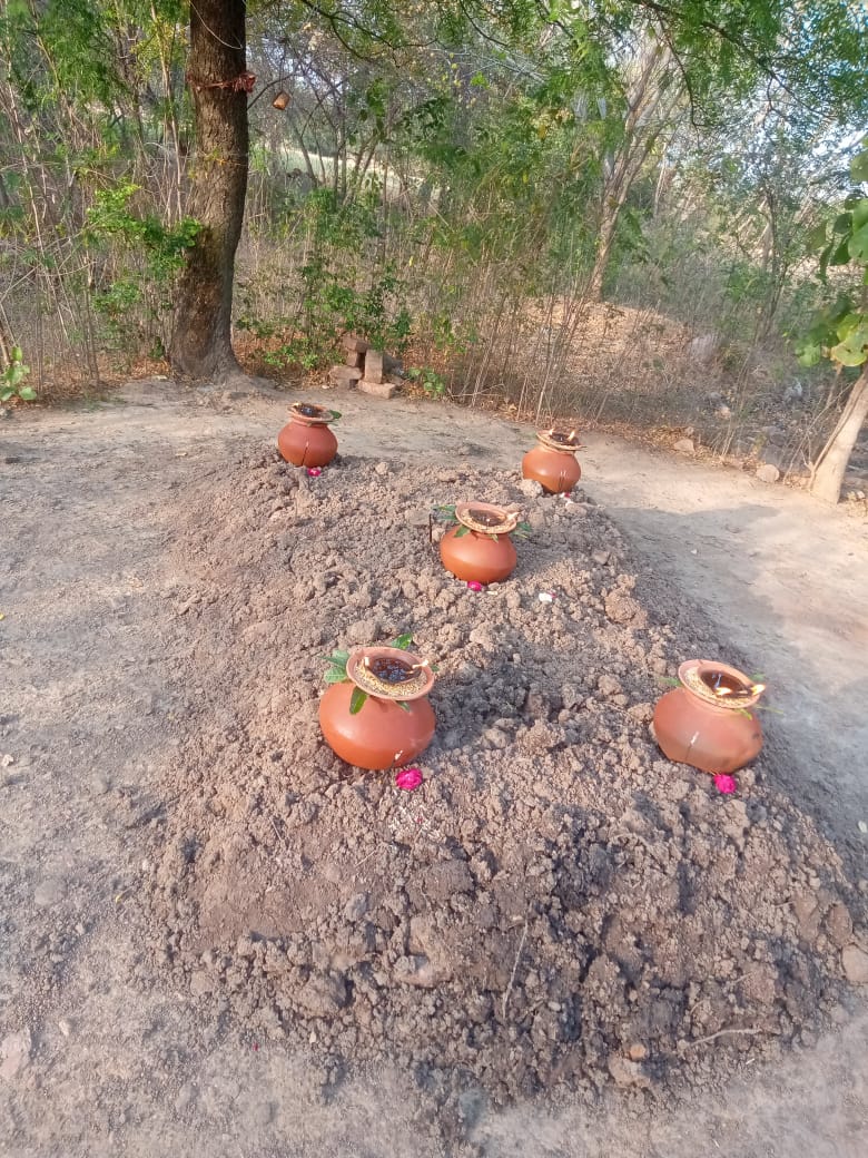 मंदिर के पुजारी ने ली 48 घंटे की समाधि