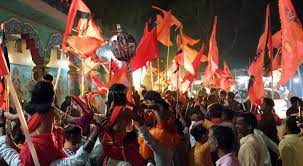 रामनवमी के उपलक्ष्य पर निकाली  शोभायात्रा