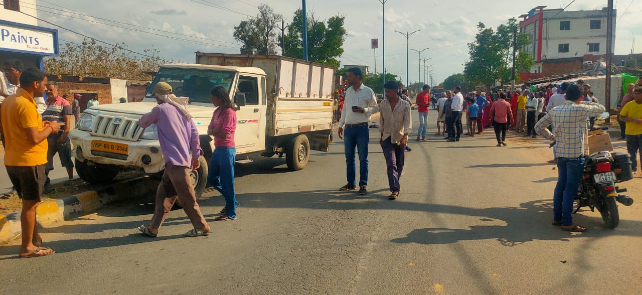 सड़क पार करते वक्त हुआ हादसा