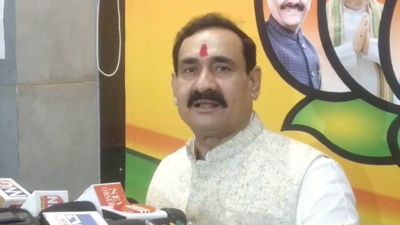 गृह मंत्री नरोत्तम मिश्रा ने कहा कांग्रेस भगवामय हो रही है