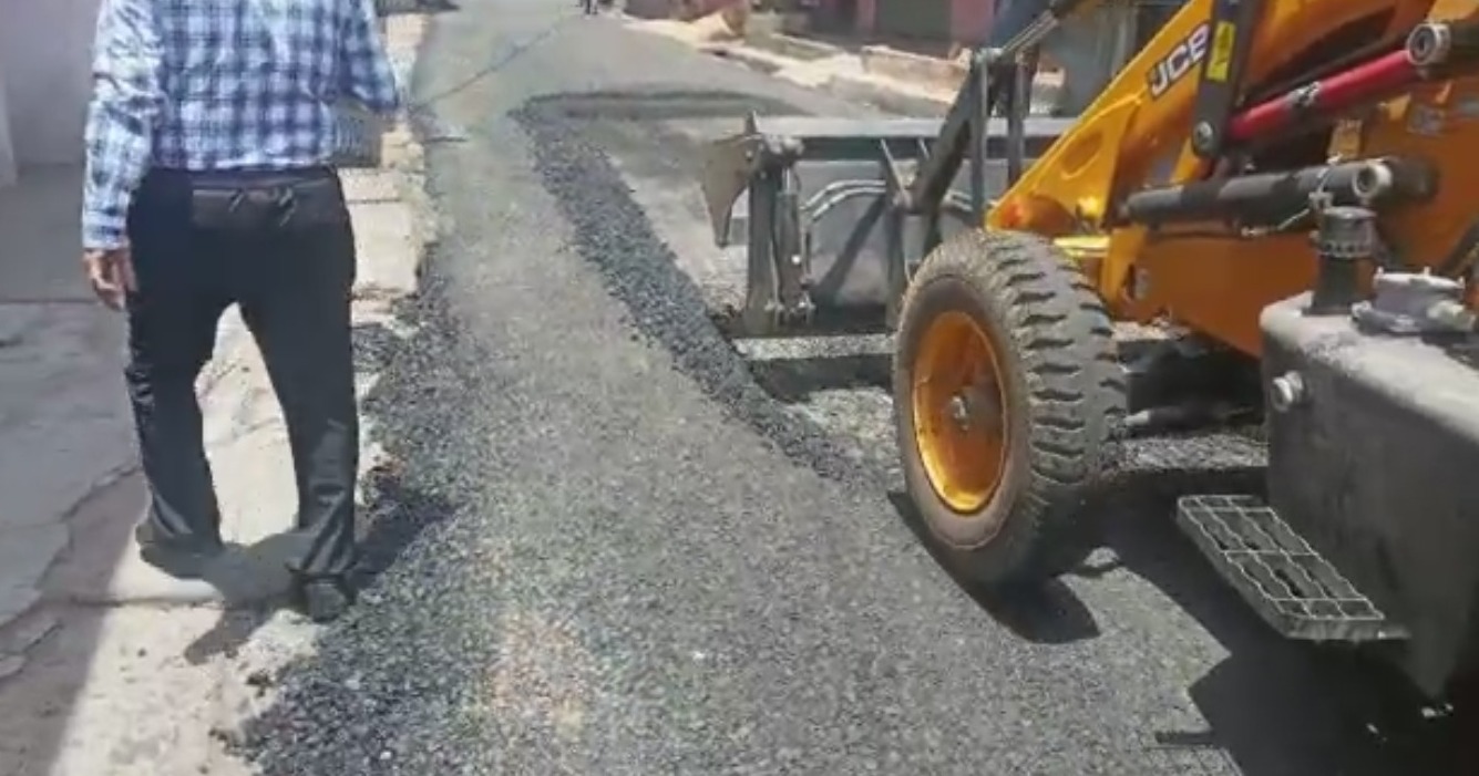 सिंगरौली में रोड निर्माण में हुई धांधली