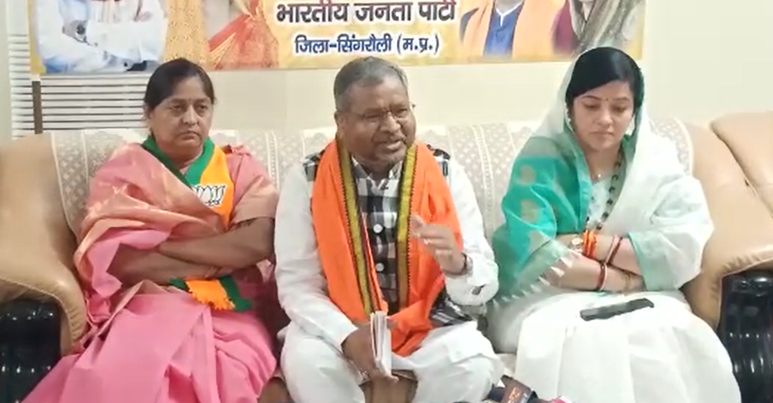 झारखंड के पूर्व मुख्यमंत्री मरांडी पहुंचे सिंगरौली