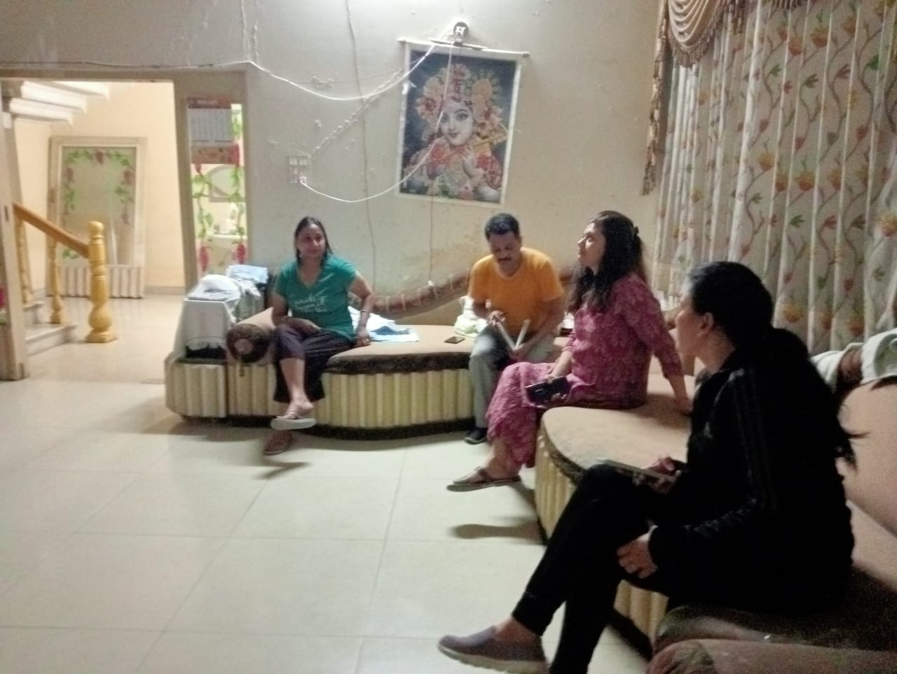 चैन लूट पीड़ित के घर पहुंचे एसएसपी