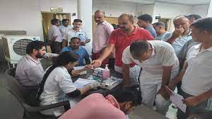 रक्त एवं स्वास्थय जाँच शिविर का समापन